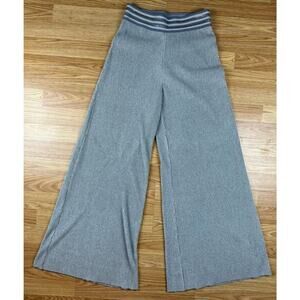 Anthropologie Etienne gray metallic high waist Wide Leg  Pants Women’s Size XS